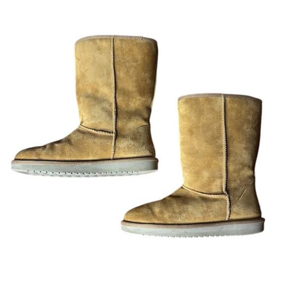 Koolaburra By UGG Classic Brown Suede Boots Women's 9 Winter Sherpa Lined - Picture 8 of 10